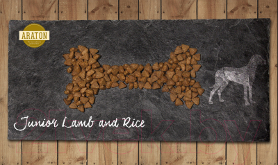 Сухой корм для собак Araton Junior Lamb & Rice / ART44787 (3кг)