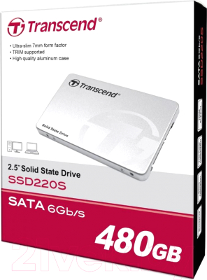 SSD диск Transcend SSD220S SATAIII 2.5" 480Gb (TS480GSSD220S)