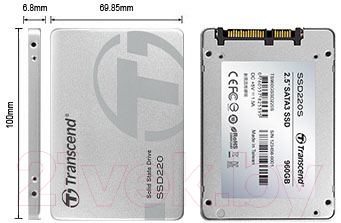 SSD диск Transcend SSD220S SATAIII 2.5" 480Gb (TS480GSSD220S)