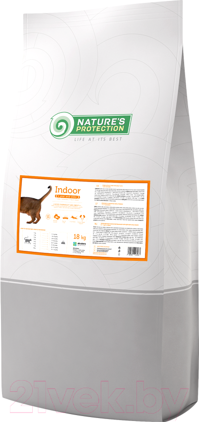 Сухой корм для кошек Nature's Protection Indoor / KIK24343 (18кг)
