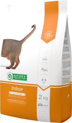 Сухой корм для кошек Nature's Protection Indoor / NPS24348 (2кг)