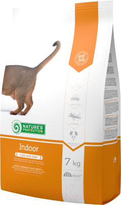 Сухой корм для кошек Nature's Protection Indoor / NPS24349 (7кг)