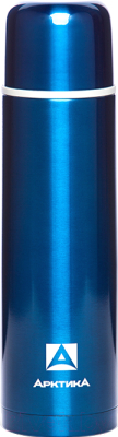 Термос для напитков Арктика 102-1000 пластиковое напыление (синий)
