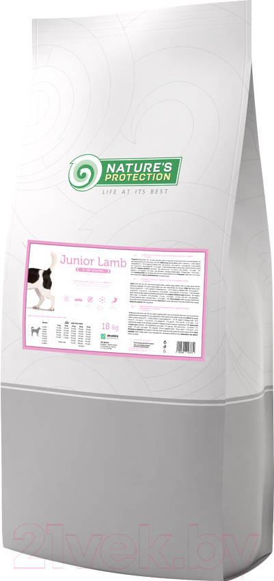 Сухой корм для собак Nature's Protection Junior Lamb / KIK24337 (18кг)