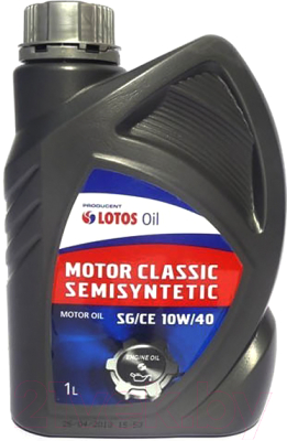 Моторное масло Lotos Motor Classic Semisyntetic SAE 10W40 API SG/CE / LBCLSEMI/1 (1л)