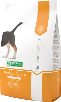 Сухой корм для собак Nature's Protection Junior Medium / NPS24310 (2кг)