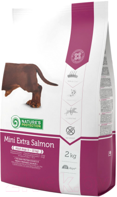 Сухой корм для собак Nature's Protection Mini Extra Salmon / NPS45288 (2кг)