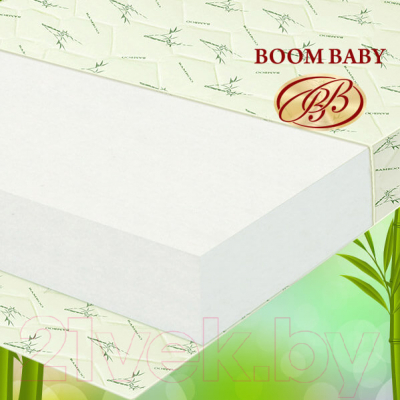 Матрас в кроватку Boom Baby Бамбук-Эко 60x120 (стеганая бязь)