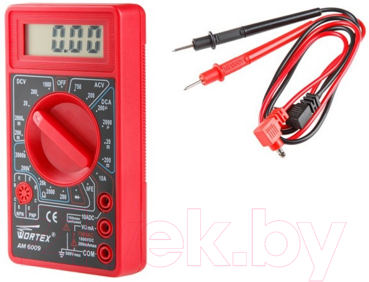 Мультиметр цифровой Wortex AM 6009 (AM6009000014)