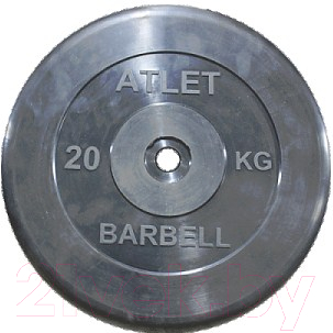 Диск для штанги MB Barbell Atlet d31мм 20кг (черный)