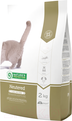 Сухой корм для кошек Nature's Protection Neutered / NPS24357 (2кг)