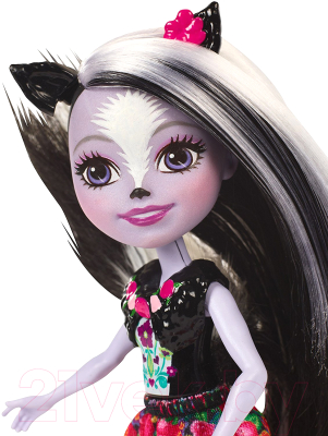 Кукла с аксессуарами Mattel Enchantimals Сейдж Скунс с питомцем / DYC75