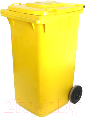 Контейнер для мусора Титан Мета 240л (желтый)