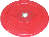 Диск для штанги MB Barbell d26мм 25кг (красный) - 