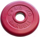 Диск для штанги MB Barbell d31мм 5кг (красный) - 