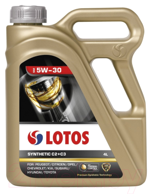 Моторное масло Lotos Syntetic C2+C3 SAE 5W30 / LBSYNC2C3/4 (4л)