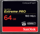 Карта памяти SanDisk Extreme Pro CompactFlash 64GB (SDCFXPS-064G-X46) - 