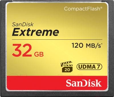Карта памяти SanDisk Extreme CompactFlash 32GB (SDCFXSB-032G-G46)