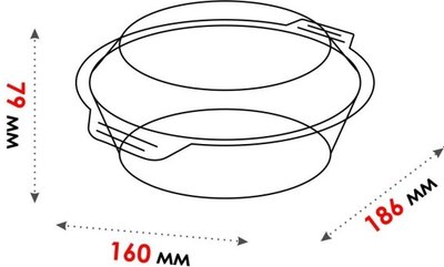 Кастрюля для СВЧ Perfecto Linea 11-070010