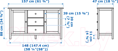 Тумба Ikea Хемнэс 203.092.58