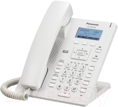 VoIP-телефон Panasonic KX-HDV130RU (белый)