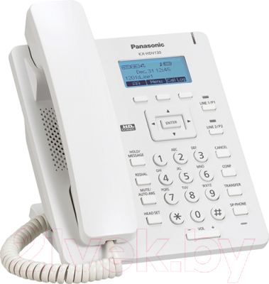 VoIP-телефон Panasonic KX-HDV130RU (белый)