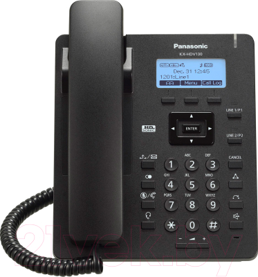 VoIP-телефон Panasonic KX-HDV130RUB (черный)