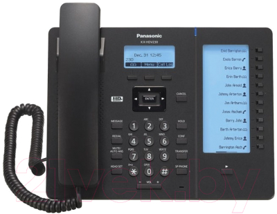 VoIP-телефон Panasonic KX-HDV230RUB (черный)