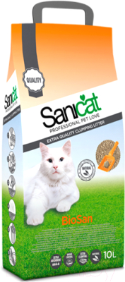 Наполнитель для туалета Sanicat Professional Biosan (10л)