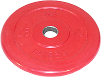 Диск для штанги MB Barbell d51мм 25кг (красный) - 