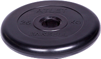 Диск для штанги MB Barbell Atlet d51мм 25 кг (черный) - 