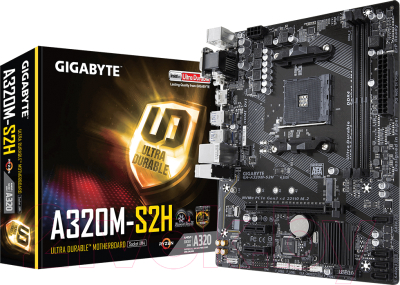 Материнская плата Gigabyte GA-A320M-S2H Rev.1.0