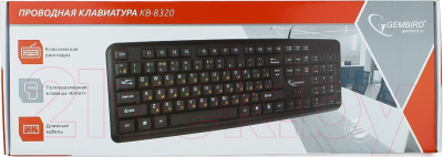 Клавиатура Gembird KB-8320U-BL (черный)