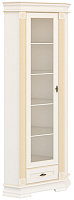 Шкаф с витриной Мебель-Неман Афина МН-222-04 (крем/патина) - 