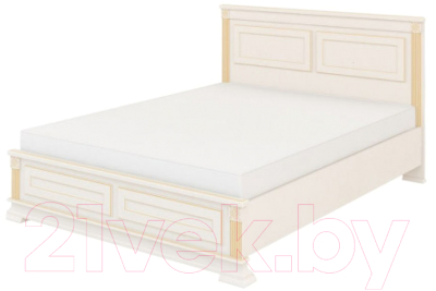 Двуспальная кровать Мебель-Неман Афина МН-222-12 (крем/патина)