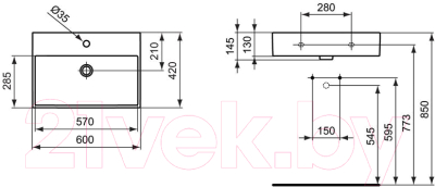 Умывальник Ideal Standard Strada K077801