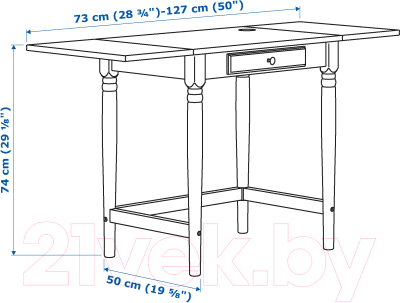 Письменный стол Ikea Ингаторп 003.619.35