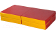Гимнастический мат KMS sport Складной №11 1x1x0.1м (красный/желтый) - 