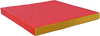 Гимнастический мат KMS sport №2 1x1x0.1м (красный/желтый) - 
