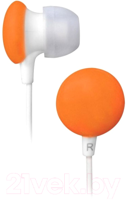 Наушники BBK EP-1170S (белый/оранжевый)