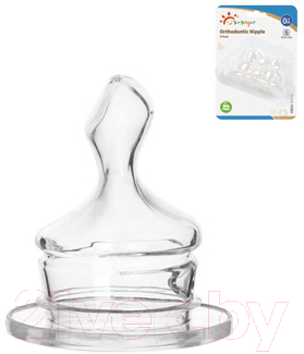 

Соска Sun Delight, Прозрачный, Средний поток силиконовая ортодонтическая / 31063