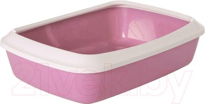 Туалет-лоток Savic Iriz 42 02630WPE (белый/светло-розовый)