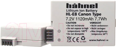 Аккумулятор для камеры Hahnel HL-E8 для LP-E8 1120mAh