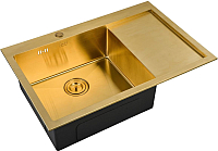 

Мойка кухонная ZorG, SZR-7851 L Inox-PVD