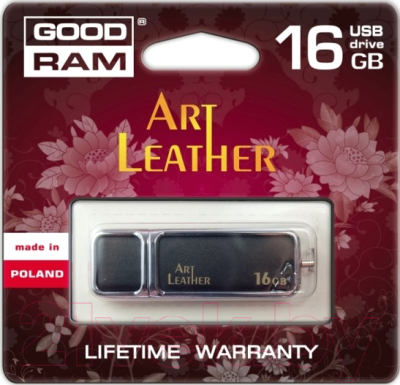 Usb flash накопитель Goodram Art Leather UAL2 16GB (UAL2-0160K0BBX) (черный)