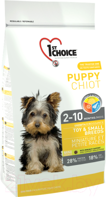 Сухой корм для собак 1st Choice Puppy Toy & Small Breeds (0.35кг)