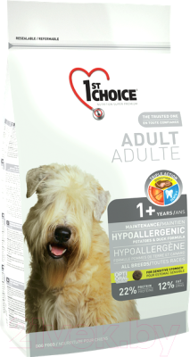 Сухой корм для собак 1st Choice Adult Hypoallergenic Potatoes & Duck (2.72кг)