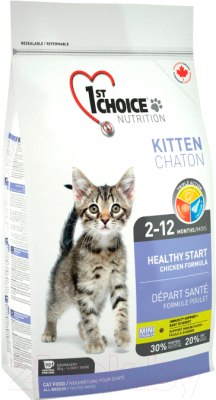 Сухой корм для кошек 1st Choice Kitten Healthy Start Chichen (350г)