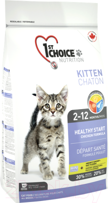 Сухой корм для кошек 1st Choice Kitten Healthy Start Chichen (900г)