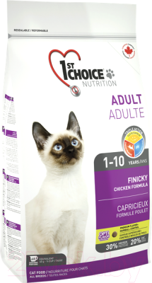 Сухой корм для кошек 1st Choice Adult Finicky Chicken (5.44кг)